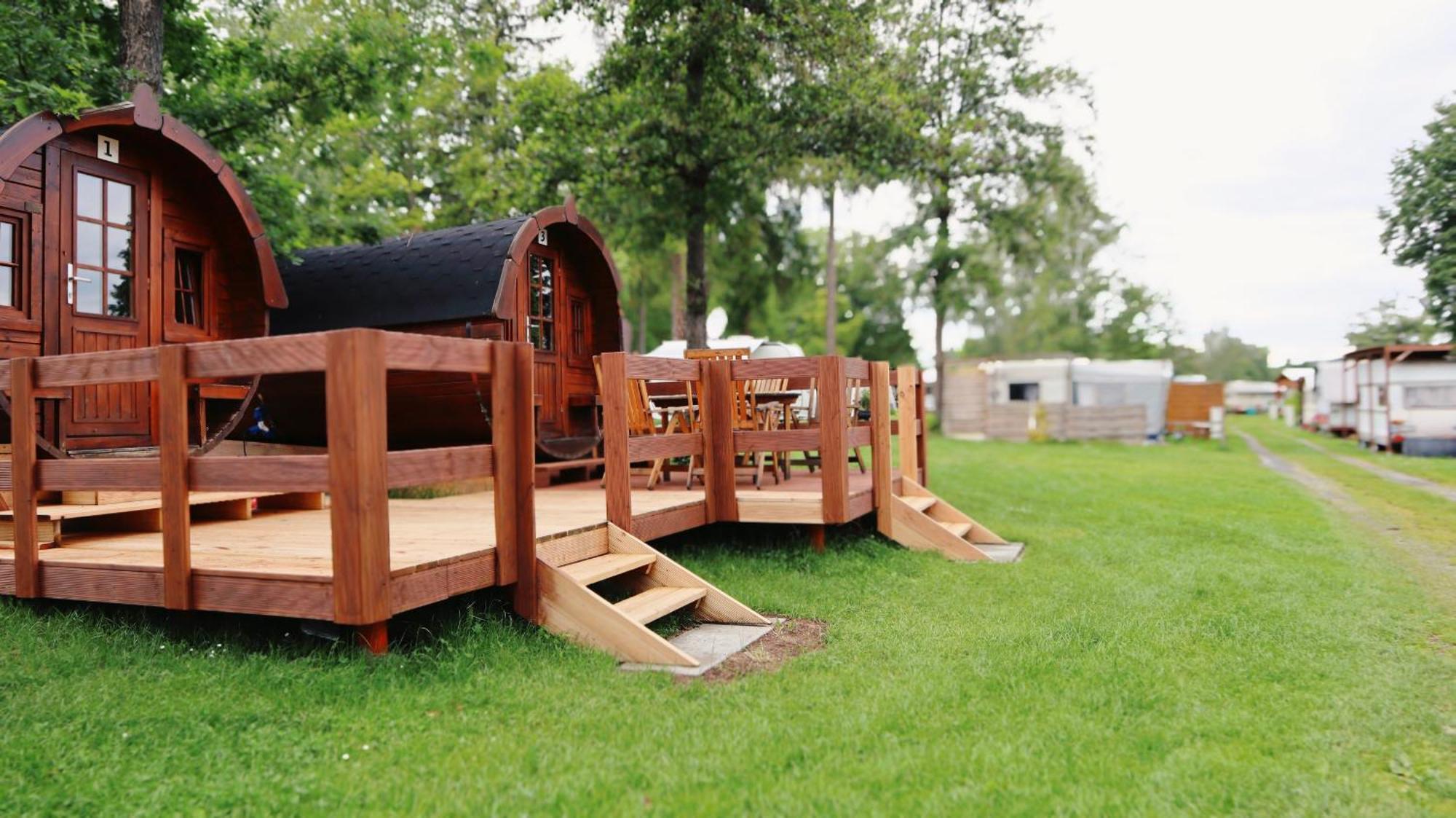 Campingplatz Koberbachtalsperre - Campingfass Mieten Langenbernsdorf Exterior foto
